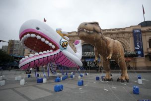 Mocha Dick y el T-Rex dieron un adelanto de la Paris Parade 2018