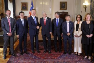 Presidente Piñera recibe a ejecutivos de la compañía minera Teck Resources