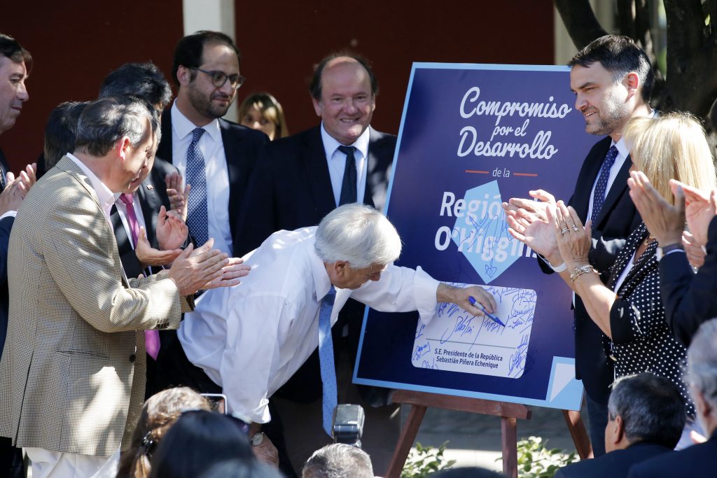 Presidente Piñera presenta el Plan de Desarrollo Regional de O’Higgins
