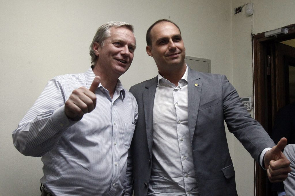 Eduardo Bolsonaro se reunió con José Antonio Kast
