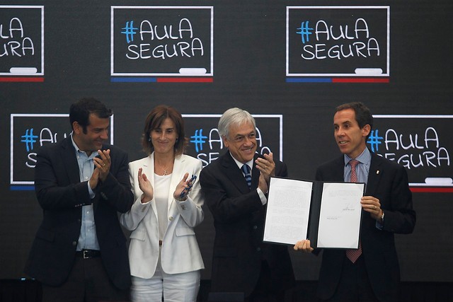 Presidente Piñera promulga Aula Segura: Violentistas “han tenido bastante éxito en su tarea”