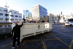 Año nuevo en Valparaíso: 90 toneladas de basura