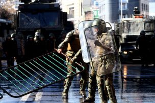 Carabinero recibe una bala en la cara en manifestación de pescadores en Lebu