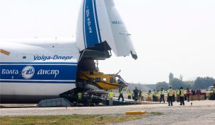 Helicóptero ruso Kamov llegó al país para combatir los incendios forestales