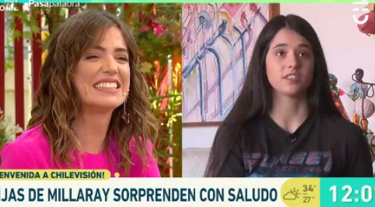 La sorpresa que emocionó a Millaray Viera en su llegada a CHV