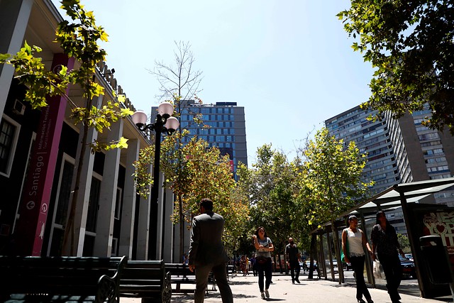 Temperatura récord para febrero se vivió en Santiago Centro
