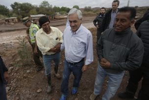 Presidente Piñera compromete bono a afectados de San Pedro de Atacama