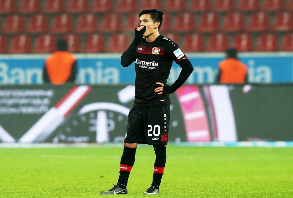 Charles Aránguiz jugó en derrota del Bayer Leverkusen ante el Hertha Berlin