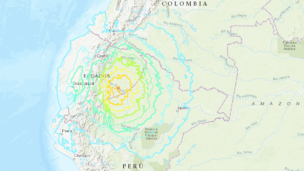 Terremoto magnitud 7.5 se registra en la frontera entre Ecuador y Perú