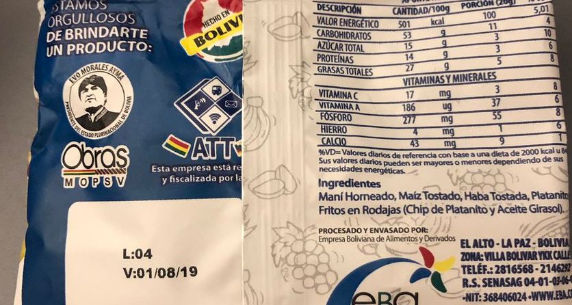 “¿Culto a la personalidad?”: Director de Human Rights Watch encontró a Evo Morales en un envase de maní