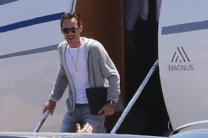 Marc Anthony llega en jet privado y se recluye en Hotel Sheraton Miramar