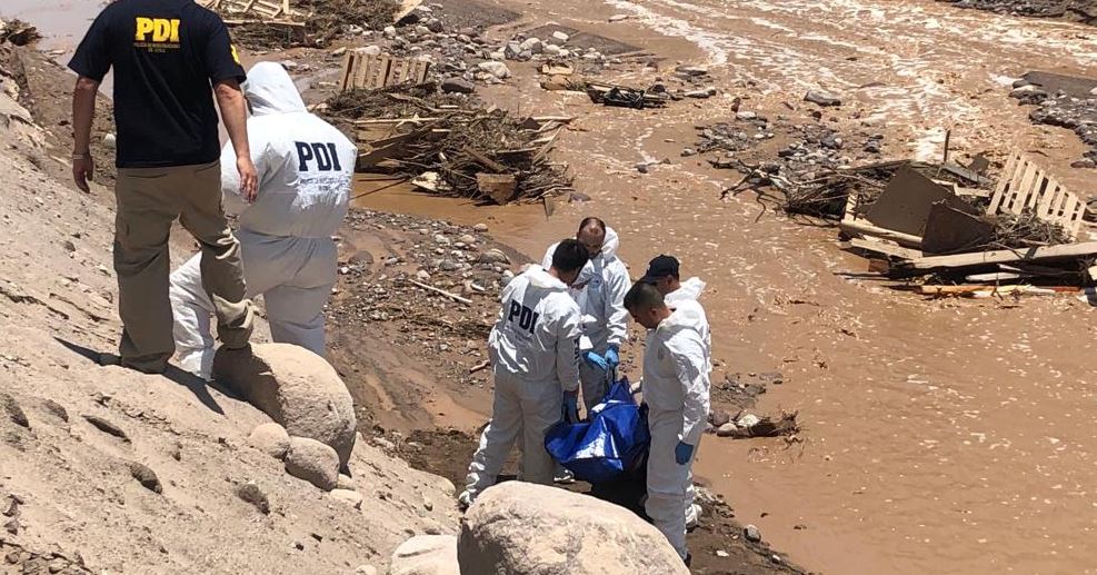 PDI encuentra cuerpo de persona desaparecida tras la crecida de río en Arica