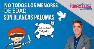 Diputado Gonzalo Fuenzalida ganó agudas críticas por afiche sobre control de identidad a menores