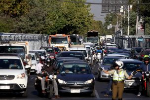 Los puntos críticos de congestión en Santiago que se prevén para el “Súper Lunes”