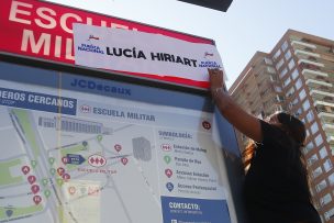 Movimiento político rebautiza estación Escuela Militar por Lucía Hiriat en respuesta al movimiento feminista