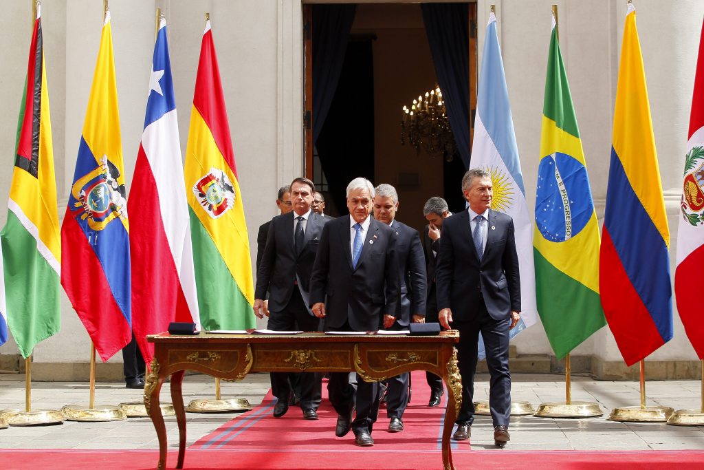 Presidente Piñera aseguró que Prosur será un foro “sin ideologías, de cooperación y sin exclusiones”