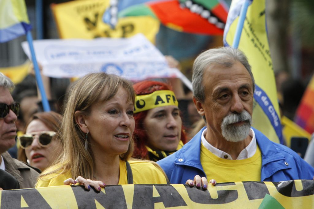 No+AFP convocó unas 2 mil personas en marcha contra el sistema de pensiones