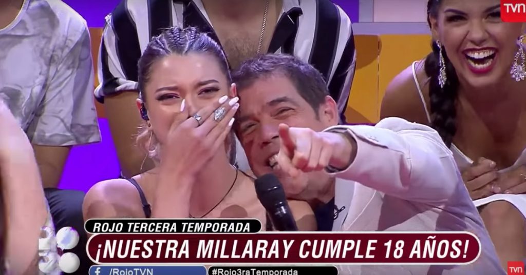 Millaray Mandiola recibió singular regalo de cumpleaños en “Rojo”: desclasificaron antiguo video