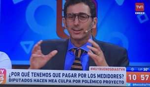 Televidentes no perdonaron que Matías del Río defendiera el cobro de los medidores inteligentes