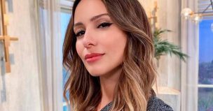 Pampita lució nueva colección de lencería diseñada por ella y posó con traslúcidas prendas