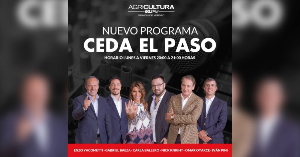 Comienzan a rugir los motores en Radio Agricultura: Hoy se inicia “Ceda el paso” con Carla Ballero y Nick Knight