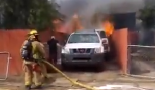 Hombre arriesga su vida para salvar a su perro de un incendio