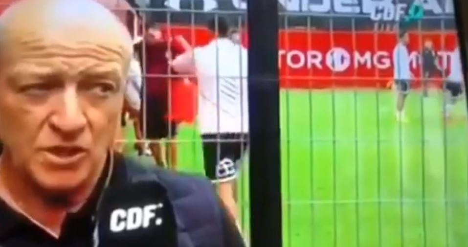 [VIDEO] ¡En todo el rostro! Jugador de Colo Colo le pega pelotazo en la cara a miembro del cuerpo técnico