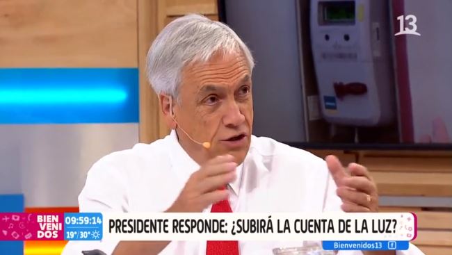 Presidente Piñera dijo “las cosas como son”: Usuarios deberán pagar los nuevos medidores de luz