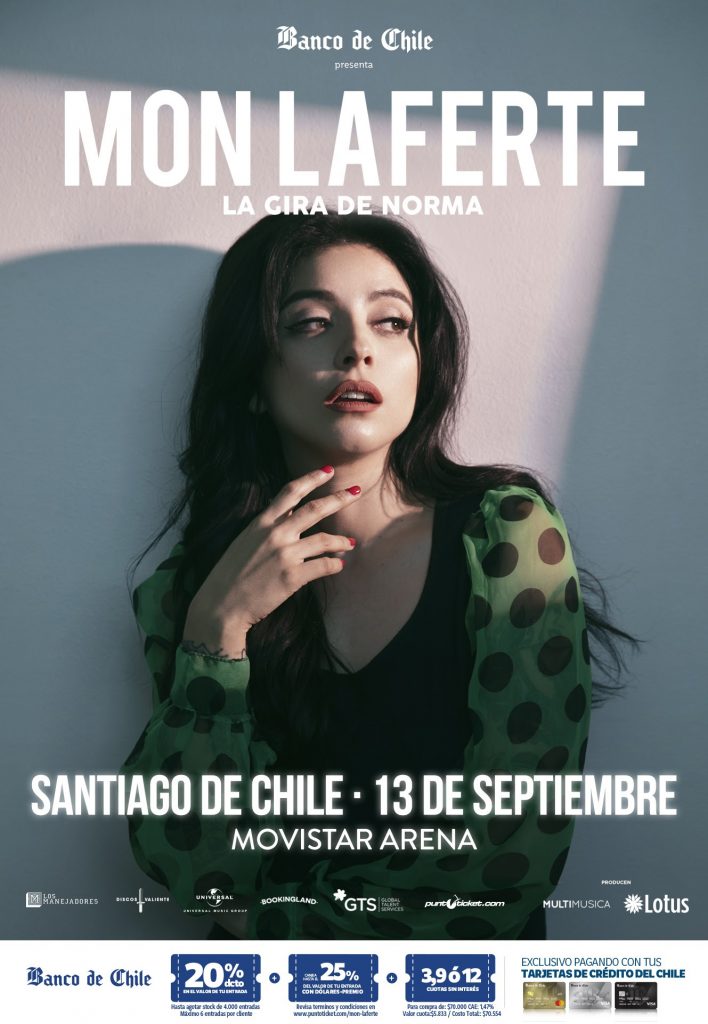 Mon Laferte vuelve a Chile en Septiembre con “La Gira de Norma”