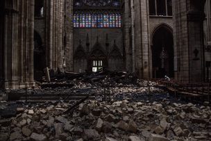 Los últimos cuadros de Notre Dame serán retirados y almacenados este viernes