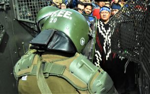 Marcha Mapuche no autorizada culminó con disturbios y destrozos