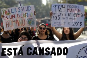 Marcha por derecho a la salud llamó al gobierno a deponer agenda privatizadora