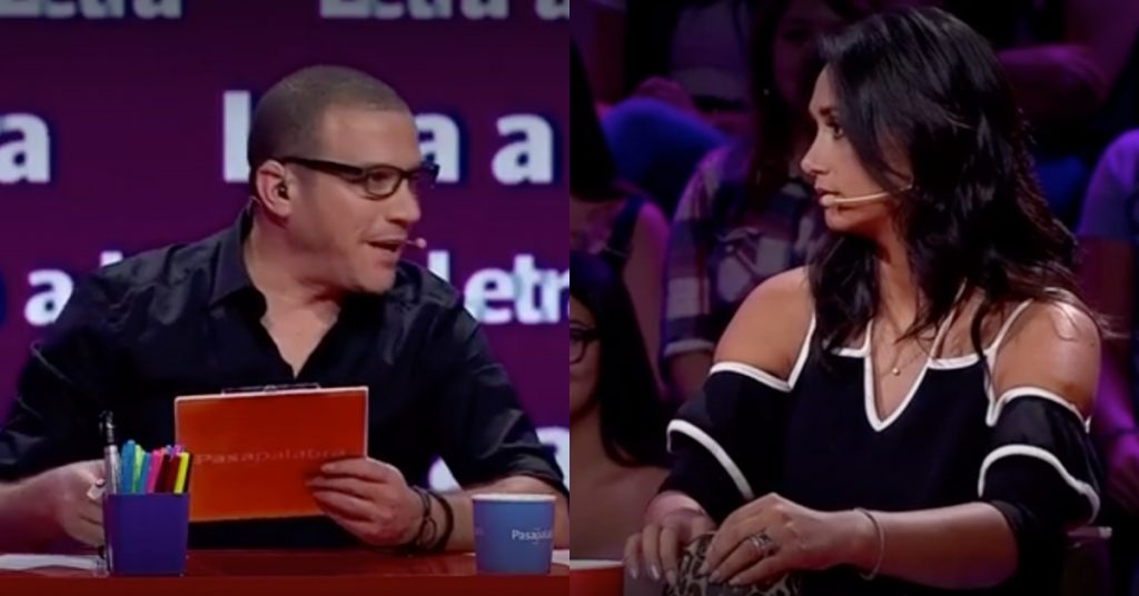 ¿Qué tienes ahí? Julián se distrajo con estuche de Pamela Díaz en “Pasapalabra” y esto traía consigo