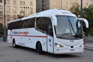 Presentan primer bus de donación de sangre que recorrerá la capital en busca de donantes voluntarios