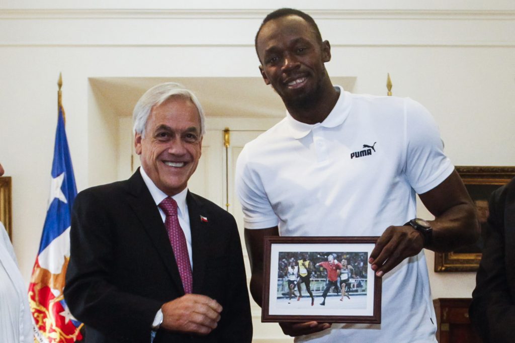 “El Presidente de Chile es súper rápido”: la respuesta de Bolt a Piñera por meme