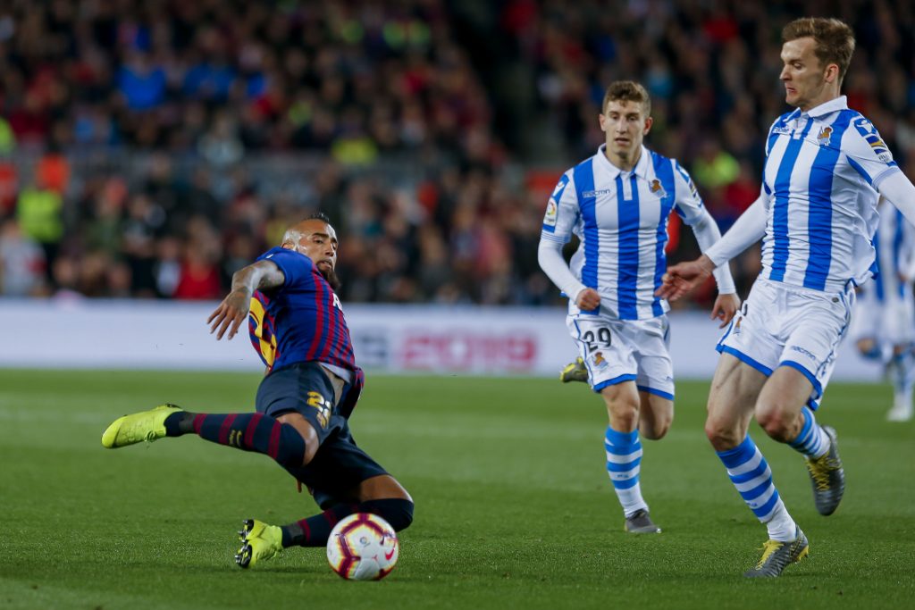 Vidal y la ovación del Camp Nou: “Intento ofrecer todo lo que tengo en el campo”