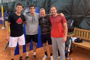 Se prepara con los Top Ten: Cristian Garin entrenó con Dominic Thiem de cara al ATP 500 de Barcelona