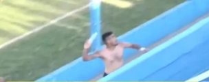 Registran brutal agresión a piedrazos de un futbolista argentino en contra de dirigentes rivales