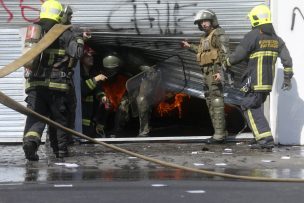 Encapuchados iniciaron primeros incidentes en una de las marchas de trabajadores