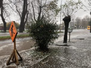 VIDEO | Descomunal granizada cae sobre Mulchén