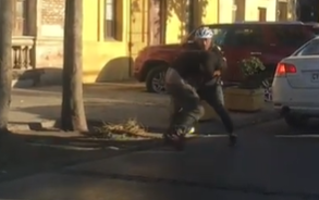 VIDEO | Graban dura pelea entre automovilista y ciclista en plena calle