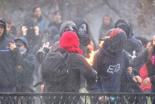 Con graves incidentes culmina marcha de los profesores