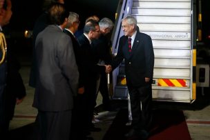 Presidente Piñera llegó a Tel Aviv comenzando su gira por Israel y Palestina