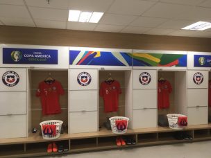 [FOTOS] Así luce el camarín de la Roja en el Arena Corinthians