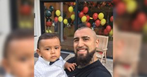 Pequeño hijo de Arturo Vidal le envió amoroso saludo y él respondió en las redes