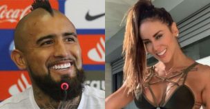 Vidal no estuvo solo: Su pareja colombiana Sonia Isaza lo apoyó en Brasil junto a sus hijos