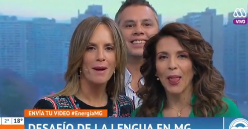 Karla Constant y su lengua se roban la atención en “Mucho Gusto”