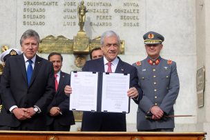 Presidente Piñera firma decreto para que Fuerzas Armadas colaboren en lucha contra el narcotráfico