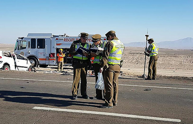 37 muertos y 724 lesionados: el saldo de Carabineros en accidentes de tránsito durante este fin de semana