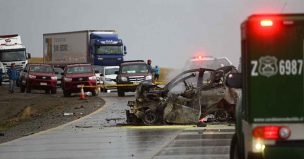 Grave accidente en ruta argentina involucra a vehículo chileno: Hay una persona muerta